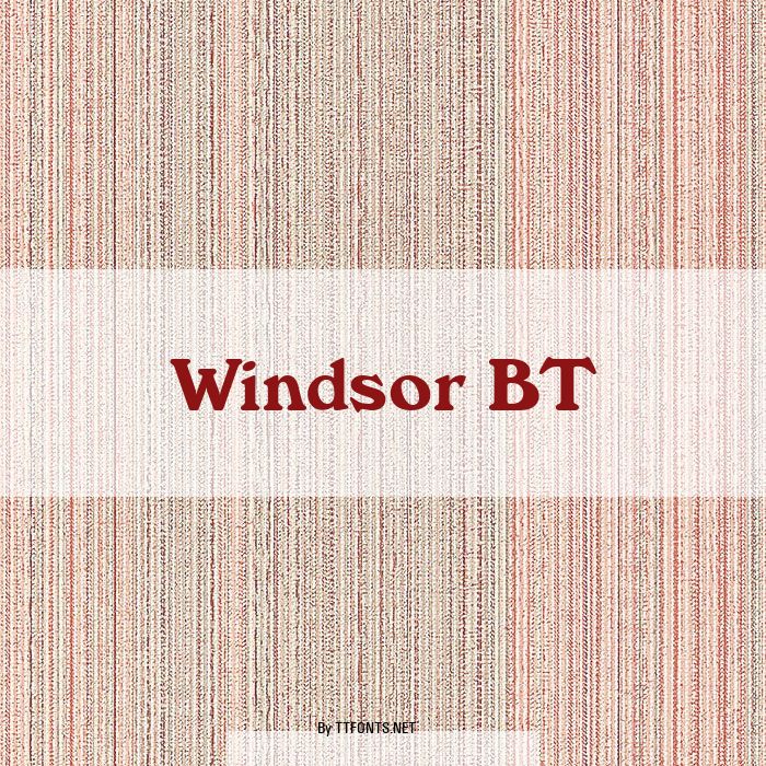 Windsor BT example